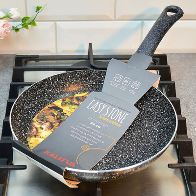 Сковорода 24см "Easy Stone" а/пр, индукция, тм Калитва