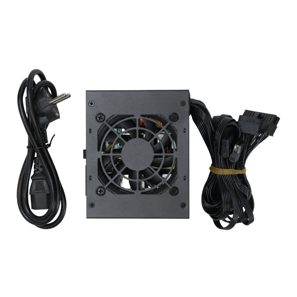 Блок питания SFX BaseTech R2, 400W, Bulk, 1x4pin, 3xSATA, 2xMOLEX (BT-400R2-SFX)