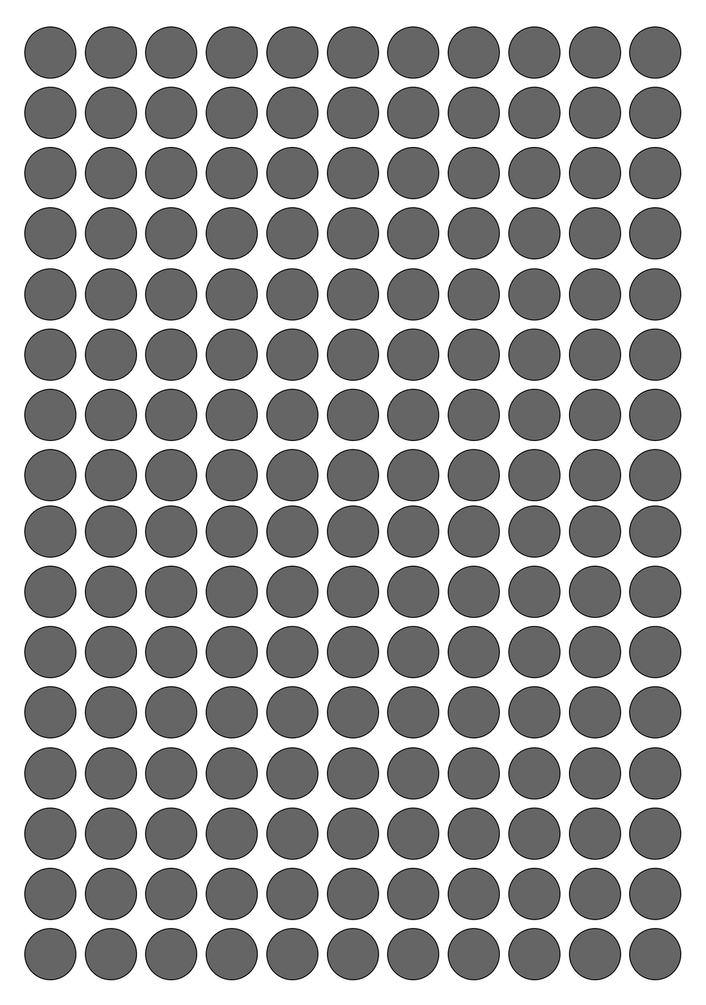 Виниловые наклейки для упаковки и маркировки Policomprint M10. 10 мм. 176 шт.