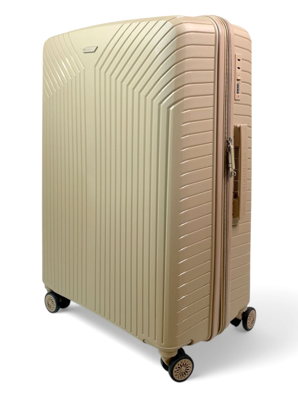 Большой чемодан Mironpan 11272, Бежевый, XL