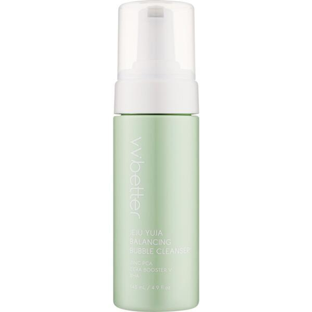 VVbetter Jeju Yuja Balancing Bubble Cleanser пенка для умывания балансирующая с юдзу и цинком