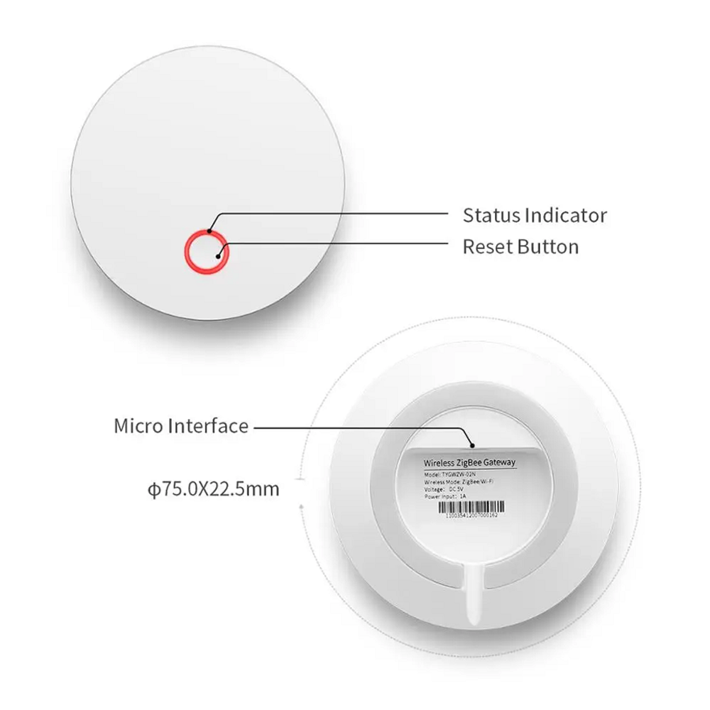 Умный шлюз Tuya ZigBee 3,0, многорежимный сетевой хаб с дистанционным управлением - работает с Яндекс Алисой