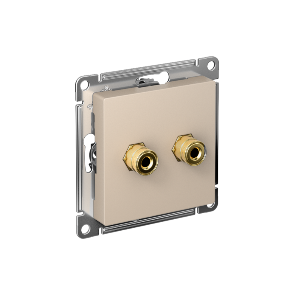 Аудиорозетка двойная AtlasDesign песочн. SE ATN001287 Аудиорозетка двойная AtlasDesign песочн. SE ATN001287