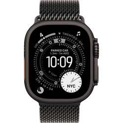 Apple Watch Ultra 3, 49 мм, Black Titanium, миланский сетчатый браслет (2025)