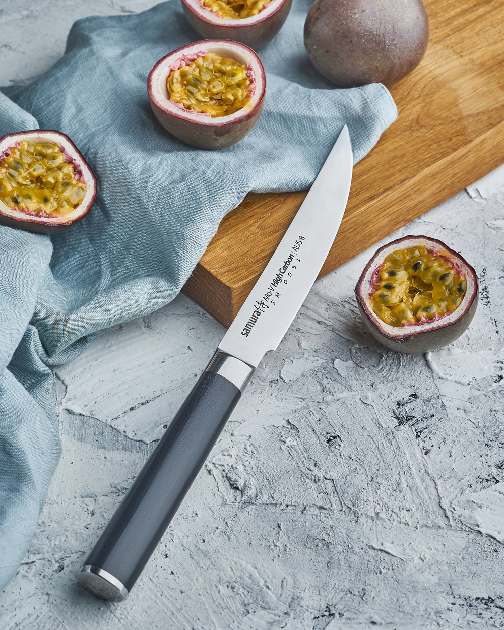 Нож кухонный для стейка 12см Samura Mo-V