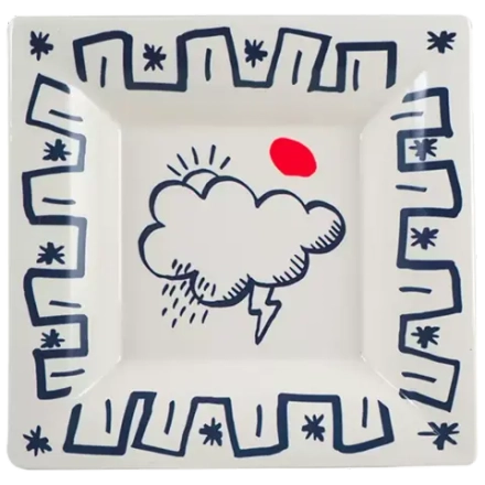 Мелочница квадратная Gien Archipel Sentimental Cloud (22 см)