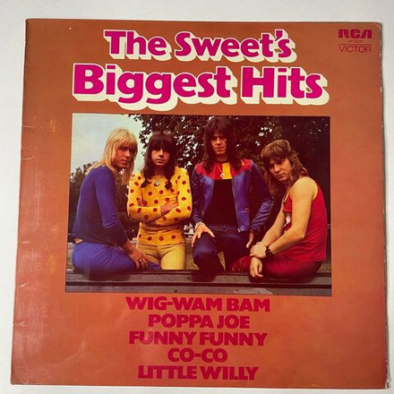 Винтажная виниловая пластинка LP The Sweet Biggest Hits (UK 1972)
