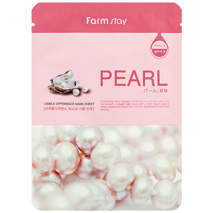 Тканевая маска для лица Farm Stay Real Pearl 23 мл