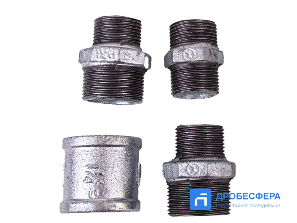 Фильтр влагомаслоотделитель 1-1/4" PST с фитингами для установки на пескоструйный аппарат арт. 001.00.60