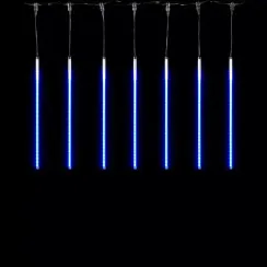 Гирлянда Тающие сосульки 10*0.5 м., 24V., 600 синих LED ламп, коннектор, черный ПВХ, LTC (CCL600-10-1B)
