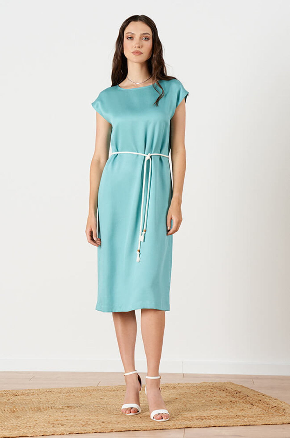 51662 Платье женское (бирюзовый)