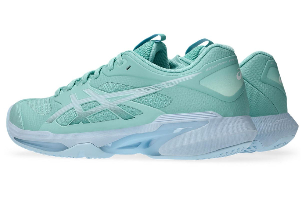 Женские Кроссовки теннисные Asics Solution Speed FF 4 - oasis green/light blue