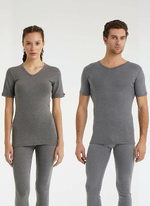 Футболка термо унисекс серый меланж