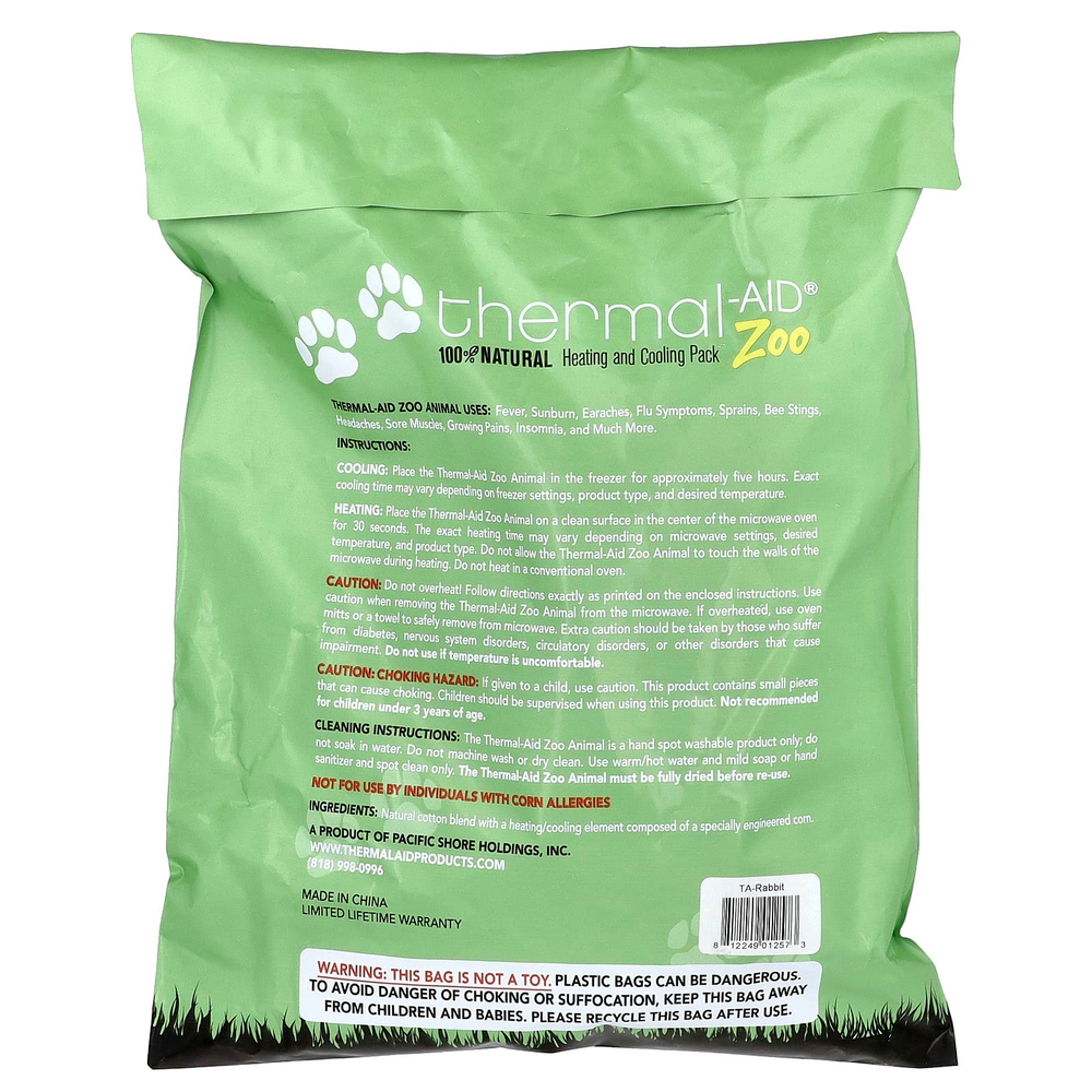 Thermal Aid, согревающая и охлаждающая маска, Zoo Rabbit, Baxter, 1 шт.