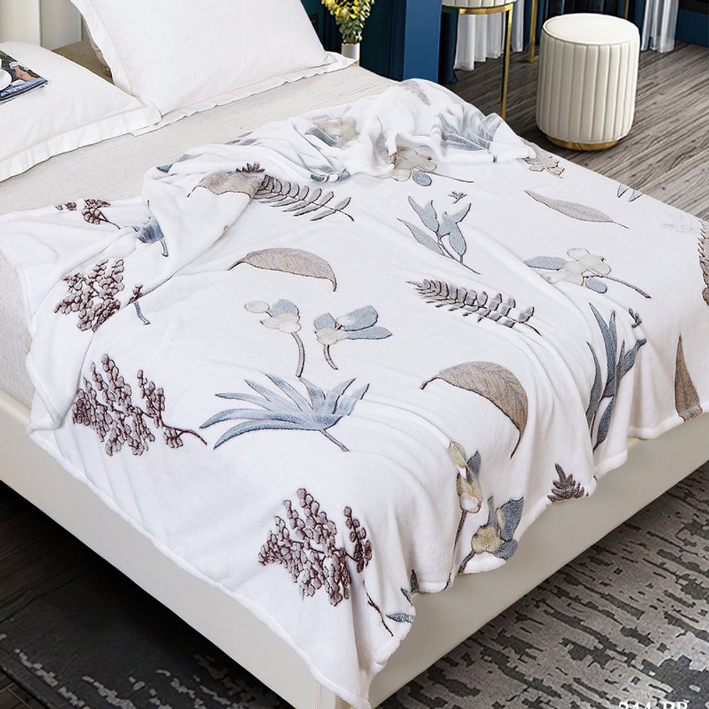 Плед "АВТ. БАМБУК-244", микрофибра, Россия.