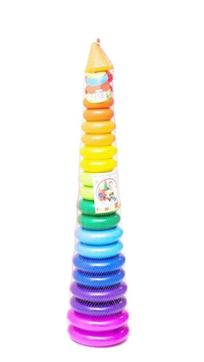 Пирамидка "Гигант" 20 колец, 1 конус (Крошка Я)