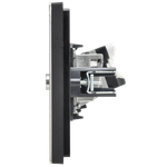 FORTE&PIANO Розетка двойная TV+RJ45 кат.5E FP636M металл шампань IEK