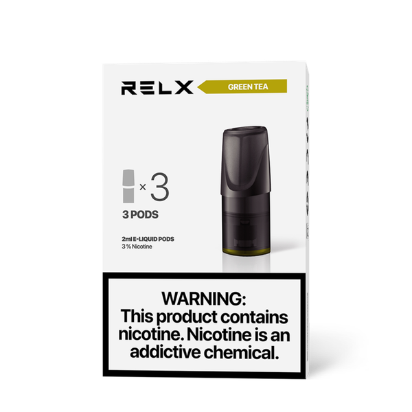 Купить Сменный Картридж RELX 2ml Green Tea 3% (упаковка из 3шт)