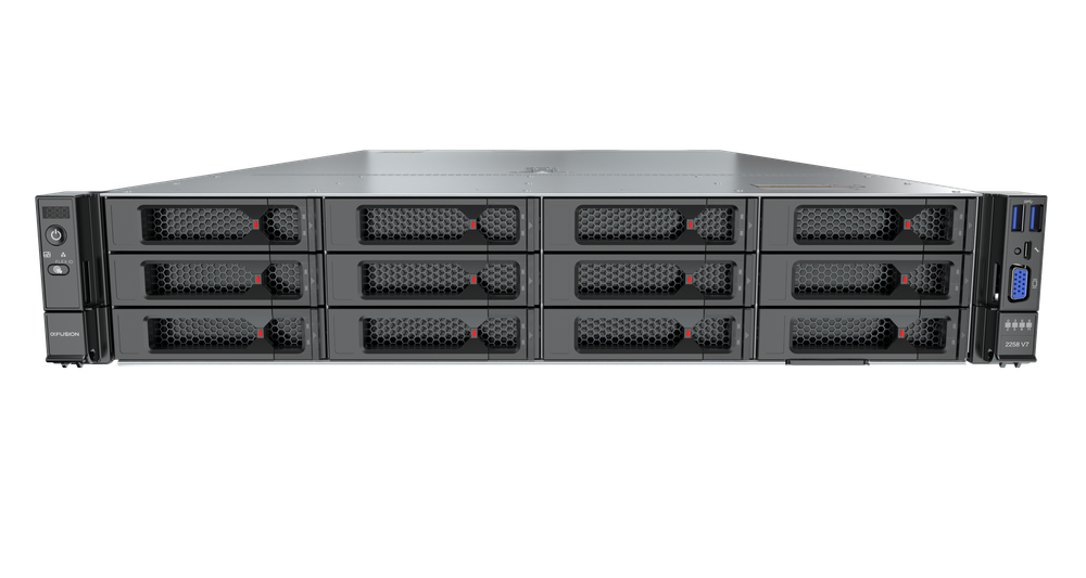 Сервер xFusion FusionServer 2258 V7 12x 3.5", 2x AMD Genoa 9124, 4x 16GB DDR5