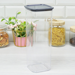 Контейнер для сыпучих продуктов 2л "Смарт" чернильно-серый