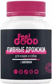 Витамины Feel Good  пивные дрожжи для кошек и собак 140 таблеток
