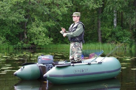 Лодка надувная DINGO 27F оливковый