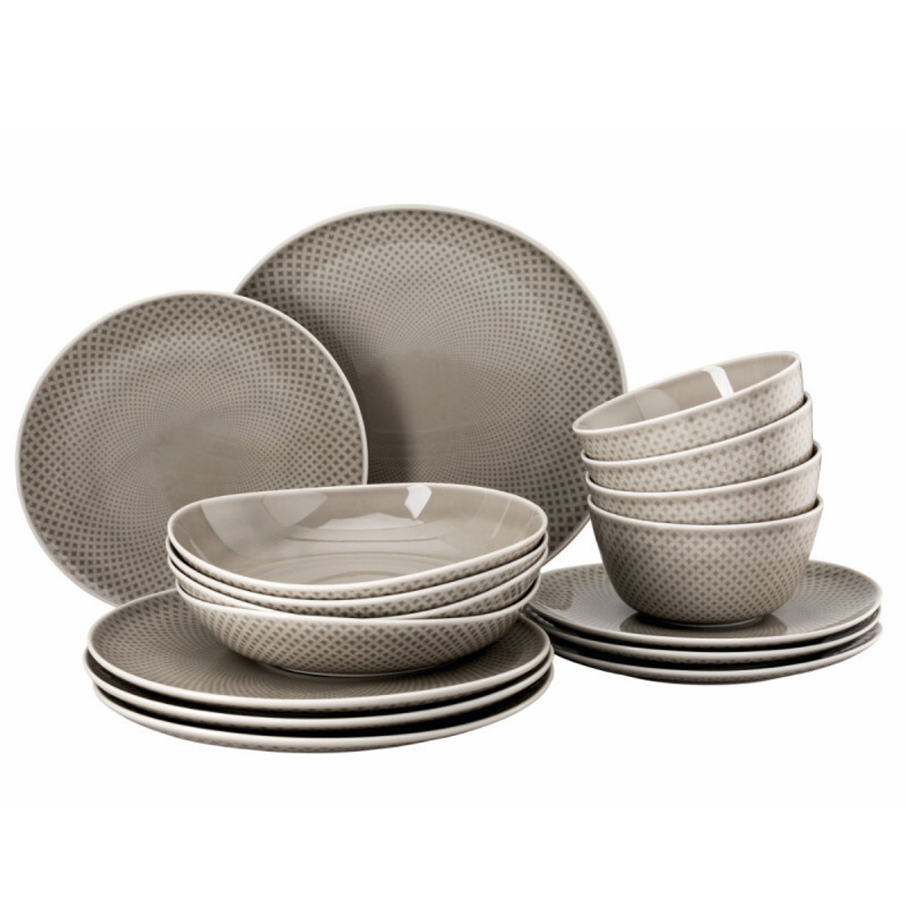 Rosenthal Junto Pearl Grey - Porzellan 16-частный набор