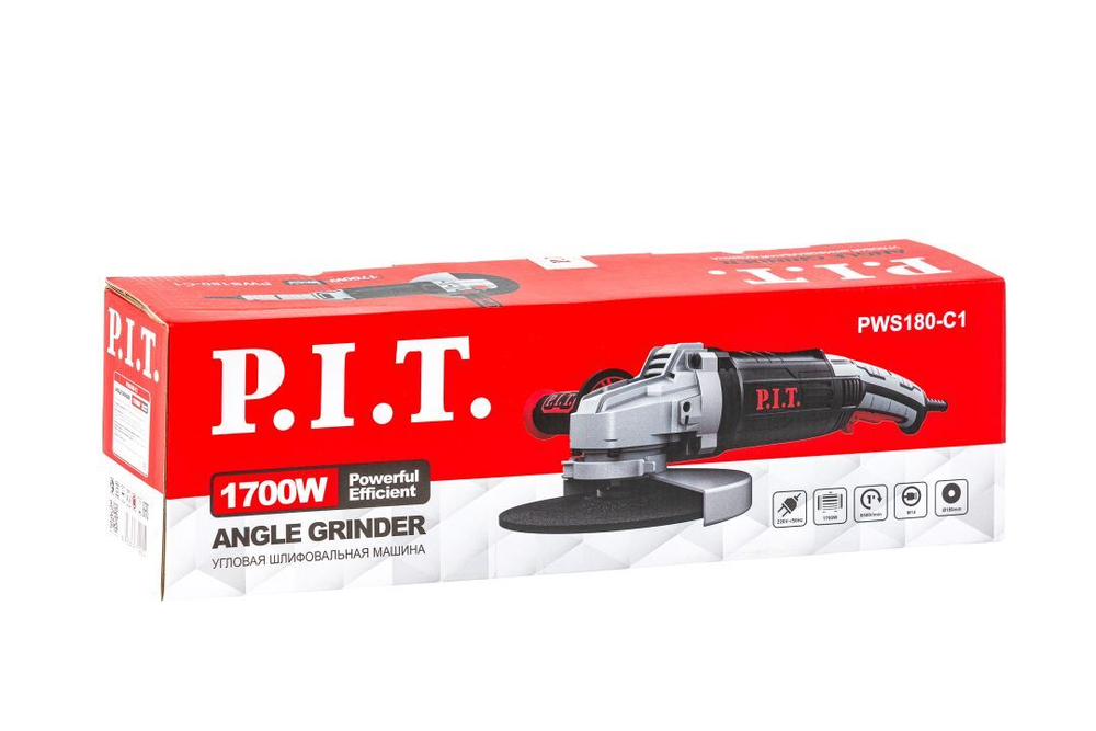 УШМ P.I.T. PWS180-C1 (1700Вт, 8500об/мин)