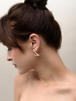 Серьги "Croissant" Gold