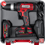 ЗУБР С1-18, 18 В, 40 Н·м, 2 АКБ (2 А·ч), дрель-шуруповерт, кейс (ДШЛ-185-22)