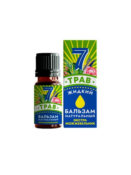 Крымский натуральный бальзам "7 трав" Экстра Можжевельник (жидкий)