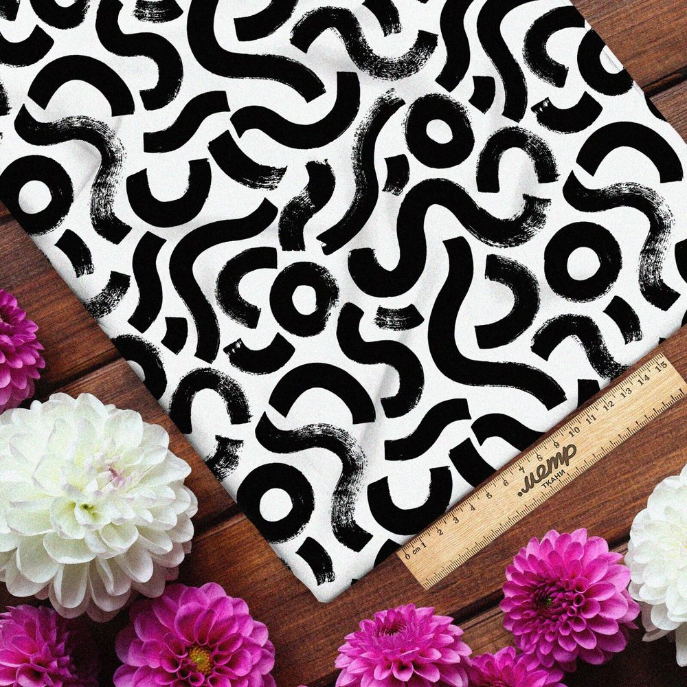 Ткань муслин цветовой акцент