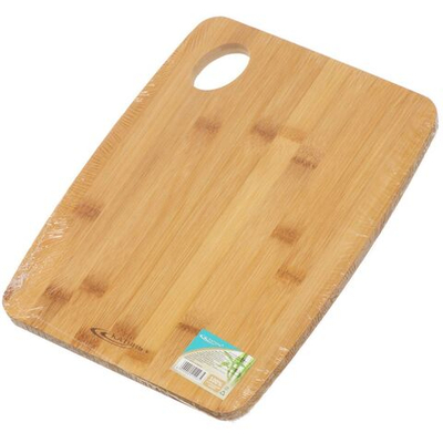 Доска разделочная бамбук, 30х23х1 см, с ручкой, прямоуг, Катунь, КТ-ДР-121