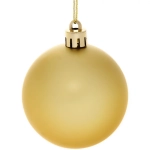 Новогодние шары 6 см (набор 24 шт) «Микс фактур», золото