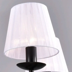 Люстра подвесная для спальни и гостиной РОССВЕТ "Танго" РС20945 BK/5P