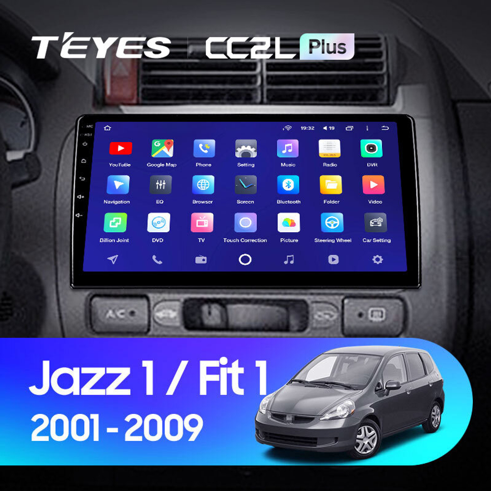 Teyes CC2L Plus 9" для Honda Jazz 1 2001-2008