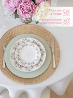 Салфетка сервировочная на стол Доляна «Лофт», d=38 см, бежевая