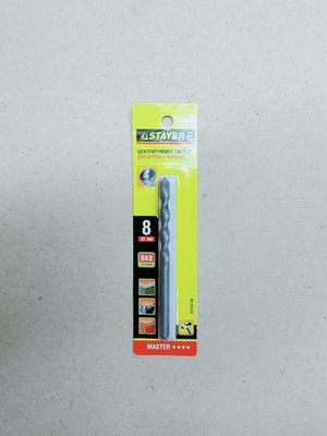 Сверло Stayer центрирующее для буровых коронок, цилиндрический хвостовик, 8мм