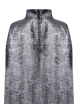 Шелковое платье мини с воротом "стойка"