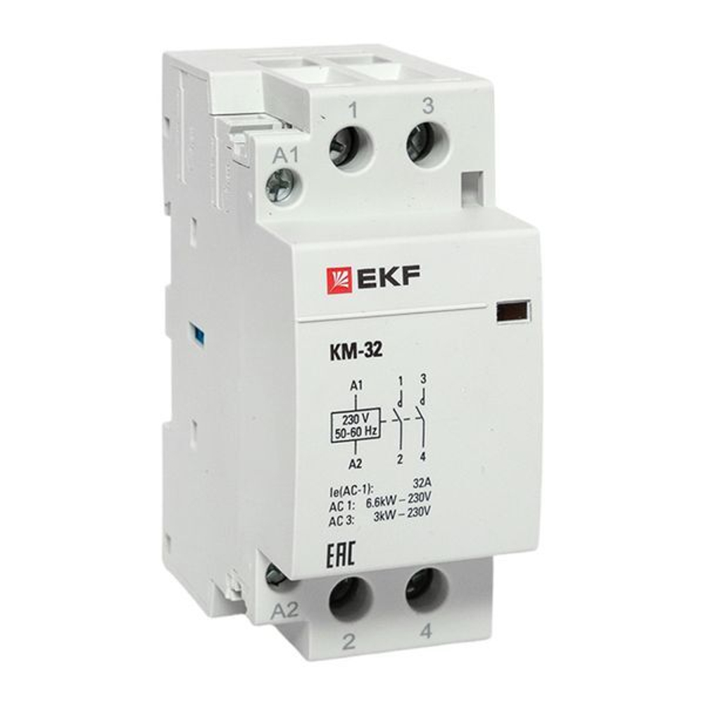Контактор модульный КМ 32А 2NО (2 мод,) EKF PROxima