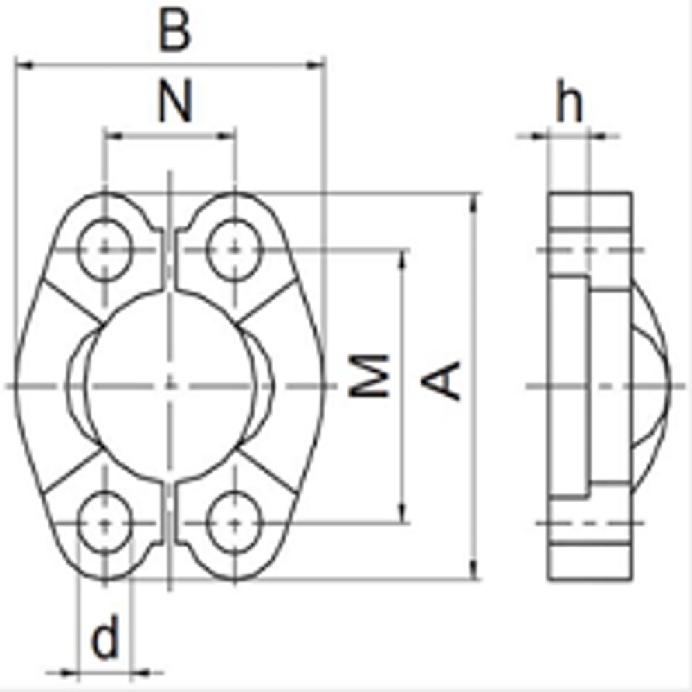 Комплект скоб AFS304B 1.1/4 (2 шт.) POWERMASTER