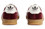 Adidas originals x GUCCI Gucci Gazelle lace-up low-cut fashion sneakers men's red