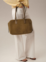 Замшевая сумка DBR Dominique 31389 белый мох