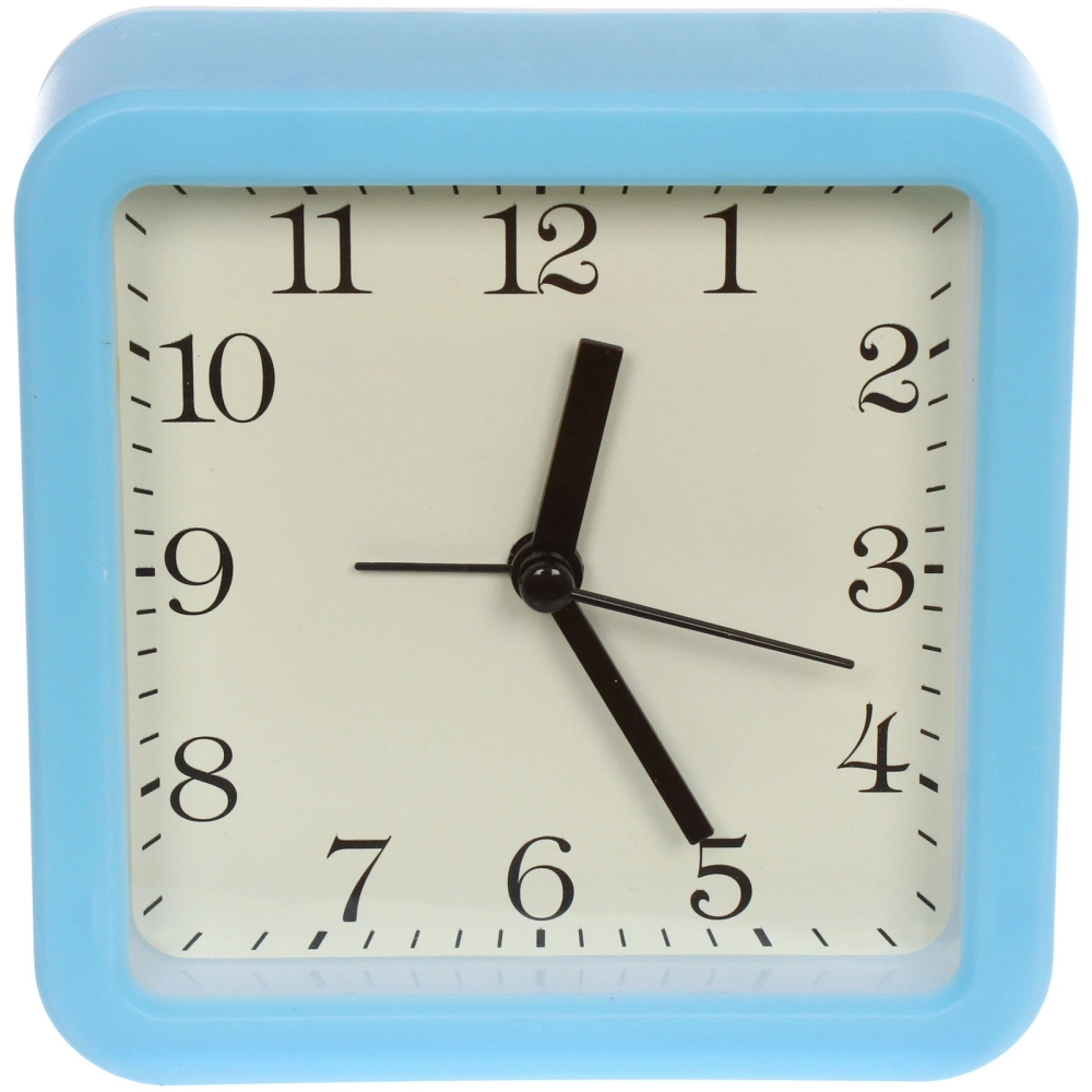 Будильник «Виола» 10,5*10,5*4см, микс цветов