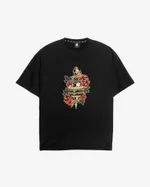 Футболка Hardlunch оверсайз Burger черная