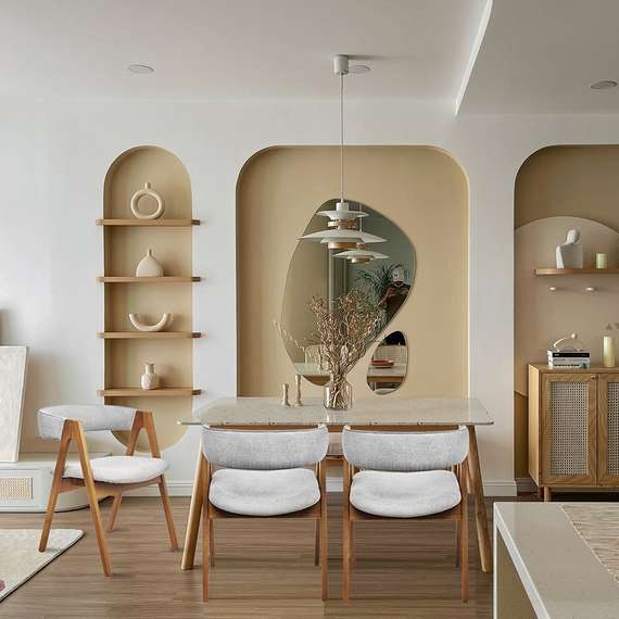 Стул Halston, орех, серое букле