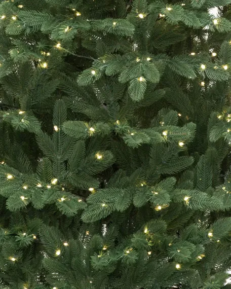 Искусственная елка Олимпия 240 см., 100% литая хвоя, теплых белых LED ламп, ЕлкиТорг (265240)