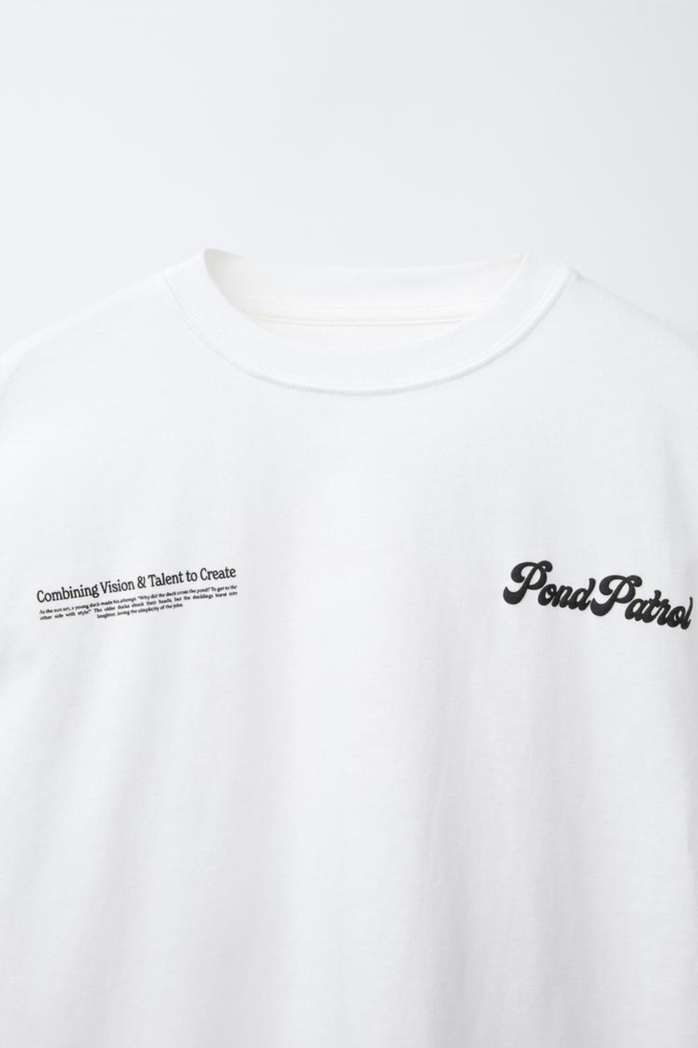 ZARA ФУТБОЛКА С ПРИНТОМ «УТКА», БЕЛЫЙ