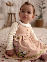 Комплект из трех предметов для девочки Next B45-624, Бежевый, Розовый