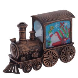 GAEM Изделие декор Паровоз "Гном/Олень/Эльф" (подсвет, AAAх2 н/п) L13 W4,5 H8,5 см, 3в.